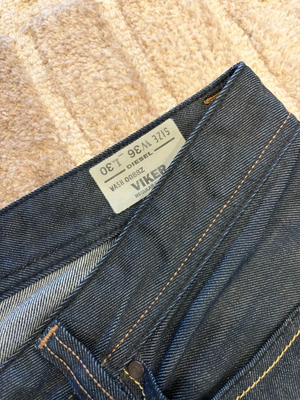 Diesel Dark Indigo Straight Jeans